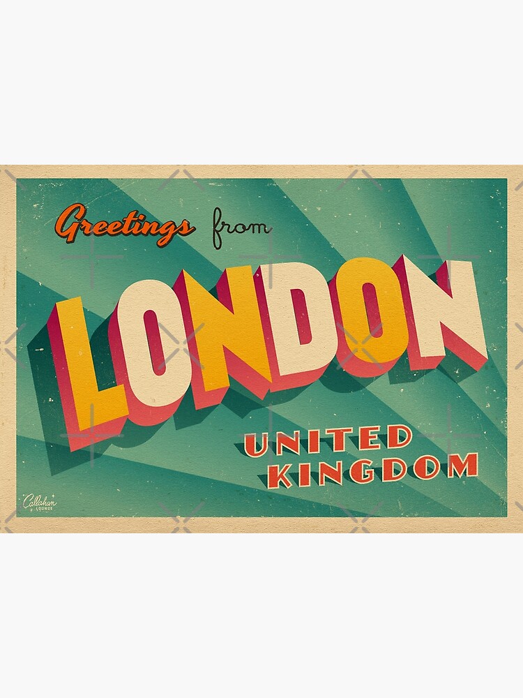 "Greetings From London, United Kingdom." Poster for Sale by