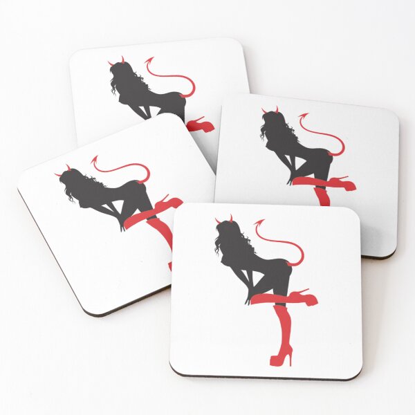 Item preview, Devil Women Red Heels Illustration designed and sold by TopMerchz.