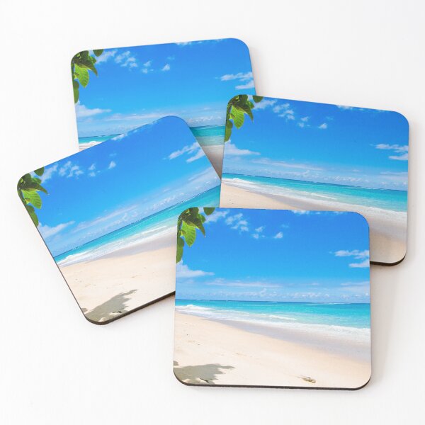 Item preview, Warm Sandy Beach With Gentle Wave and Shade designed and sold by RyansOpenDoor.