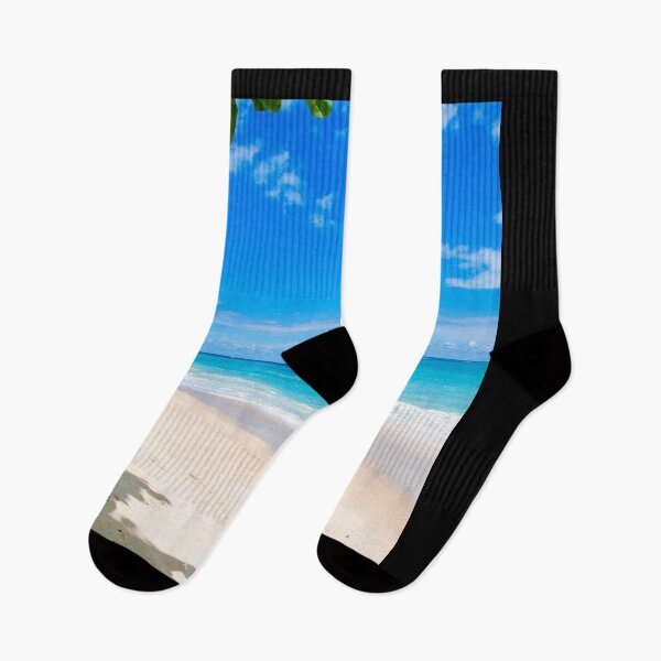 Item preview, Warm Sandy Beach With Gentle Wave and Shade designed and sold by RyansOpenDoor.