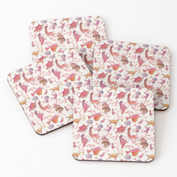 Item preview, Dinosaurs forever! Reds, pinks and purples designed and sold by siskikalla.