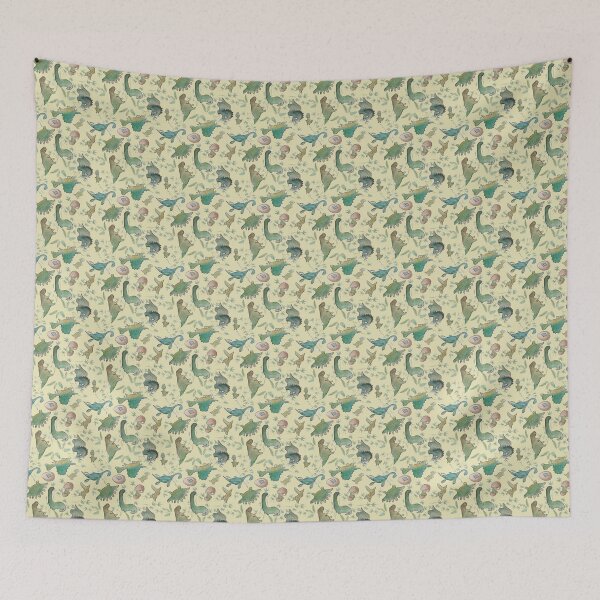 Item preview, Dinosaurs forever! Greens and yellows designed and sold by siskikalla.