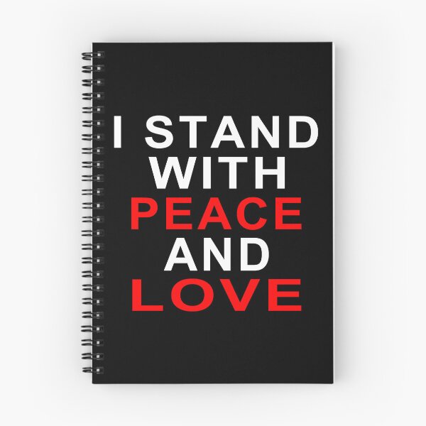 Item preview, I STAND WITH PEACE AND LOVE - White Writing designed and sold by akaiawa.