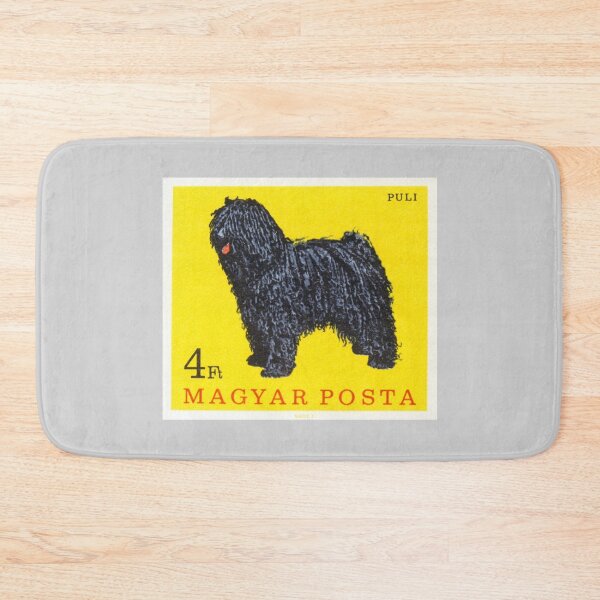Item preview, Vintage, cute Puli dog postage stamp issued in Hungary, 1967  designed and sold by cutestamps.