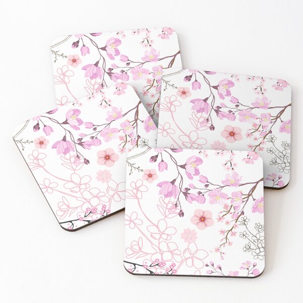 Item preview, Japanese Cherry Blossoms Floral Multi Print Design Trendy designed and sold by LittleIconShop.