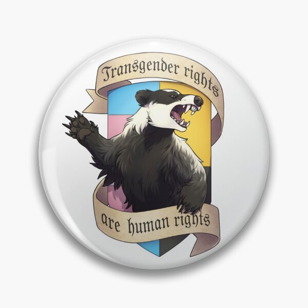 Item preview, Badger says trans rights designed and sold by SleepyMothIllus.