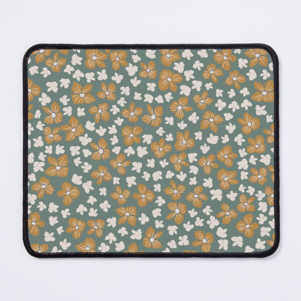 Item preview, Green, White, Yellow Cluster Floral Print designed and sold by StudioPosies.