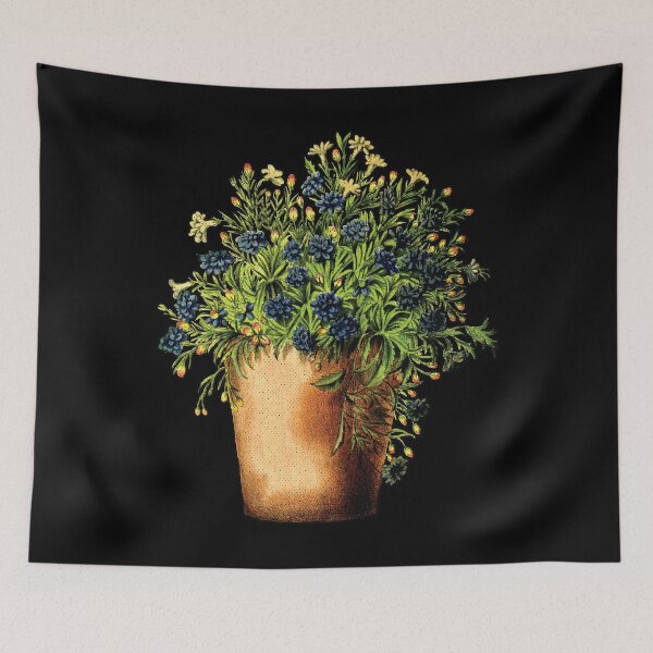 Item preview, Potted Wildflowers | Colorful Artwork |  designed and sold by VintagePlantJoy.