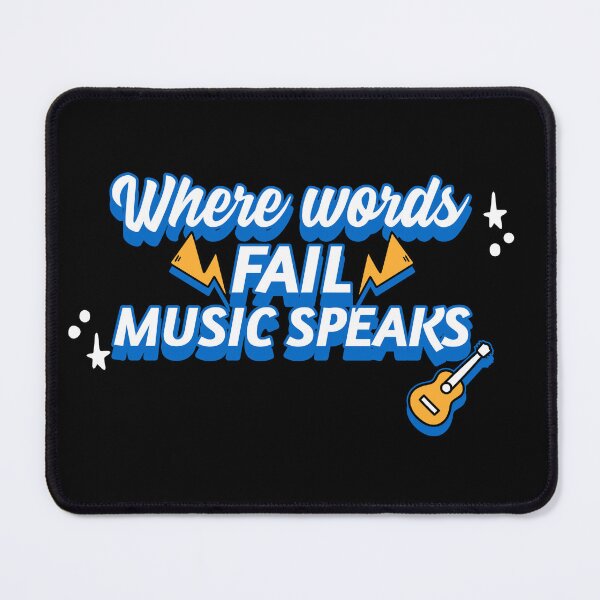Item preview,  Where words fail music speaks guitar designed and sold by PacePoint.