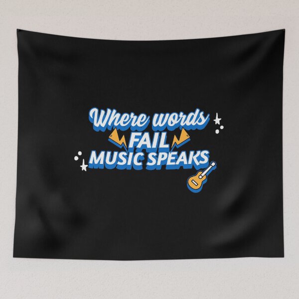 Item preview,  Where words fail music speaks guitar designed and sold by PacePoint.