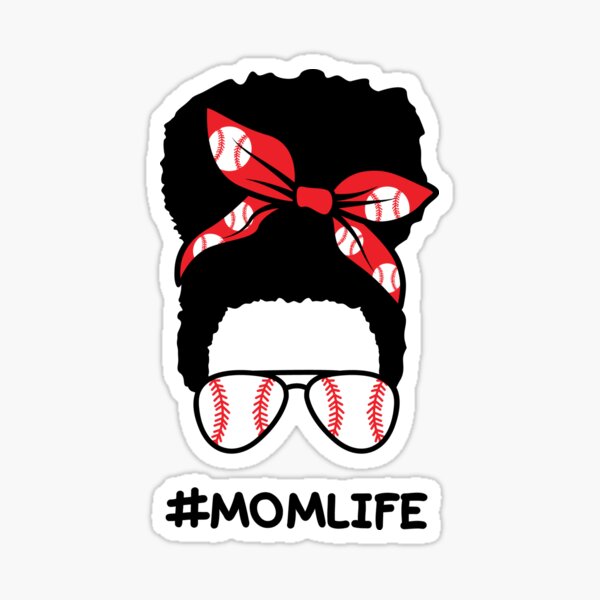 Item preview, Baseball mom life messy hair designed and sold by Maskupworld.