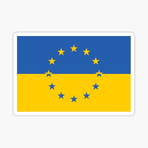 Aperçu de l'œuvre Tenez-vous avec l'Ukraine Priez pour la conception de la chemise de l'Ukraine Soutenez l'Ukraine Drapeau de l'Union européenne Arrêtez la guerre Paix en chemise de l'Ukraine créée et vendue par BeeClassyDesign.