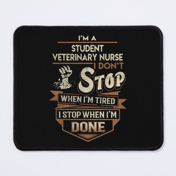 Item preview, Student Veterinary Nurse T Shirt - I Stop When Done Job Gift Item Tee designed and sold by natalinedk.