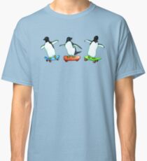 Happy Wheels - Penguins on Skate Boards Classic T-Shirt