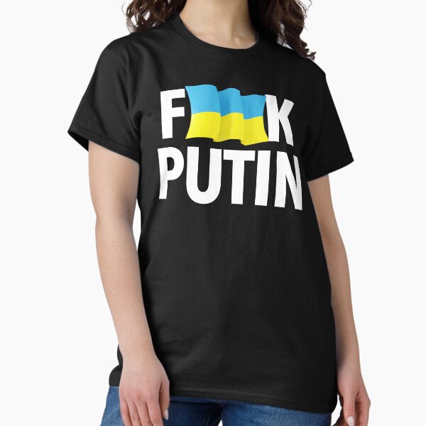 Artikel-Vorschau von F Putin (zensiert mit wehender ukrainischer Flagge), designt und verkauft von Thelittlelord.