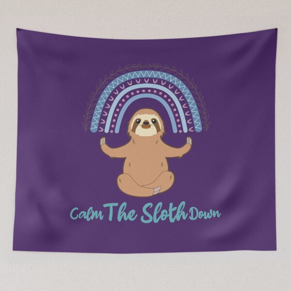 Item preview, Calm The Sloth Down Funny Pun My Spirit Animal  designed and sold by MindfulMeta.