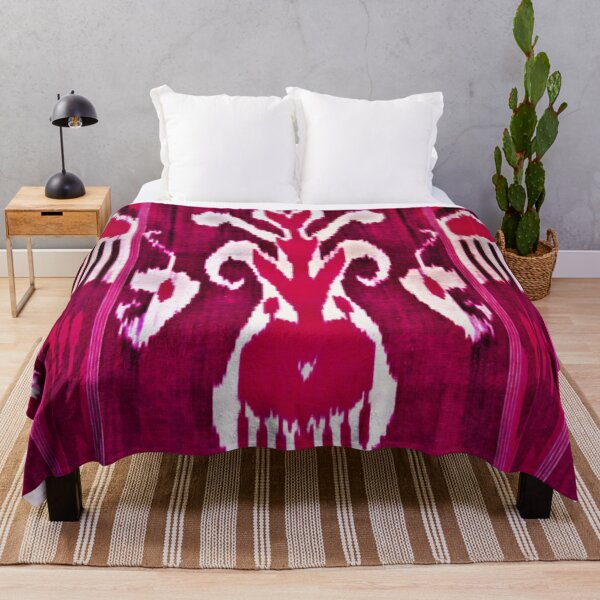 Aperçu de l'œuvre Modèle de fleur de tulipe ikat ouzbek créée et vendue par LeFabriqueOuz.