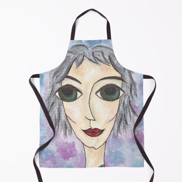 Item preview, Lady Abstract Portrait Green Eyes designed and sold by ZoJovArt.