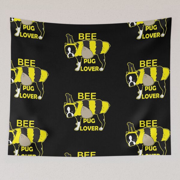 Item preview, Bee pug lover artistic dog design  designed and sold by SamRVstore.