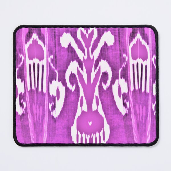 Item preview, Uzbek ikat tulip flower pattern designed and sold by LeFabriqueOuz.