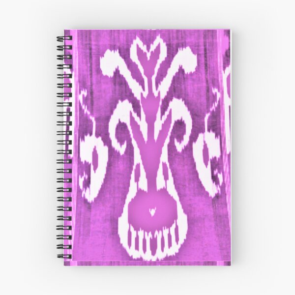 Item preview, Uzbek ikat tulip flower pattern designed and sold by LeFabriqueOuz.
