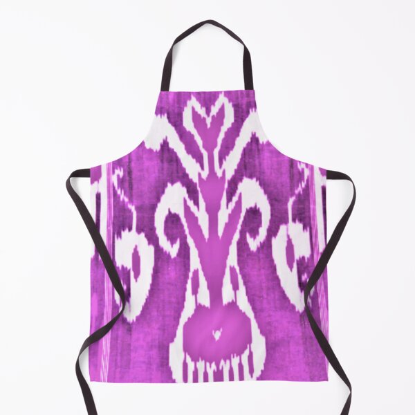 Item preview, Uzbek ikat tulip flower pattern designed and sold by LeFabriqueOuz.