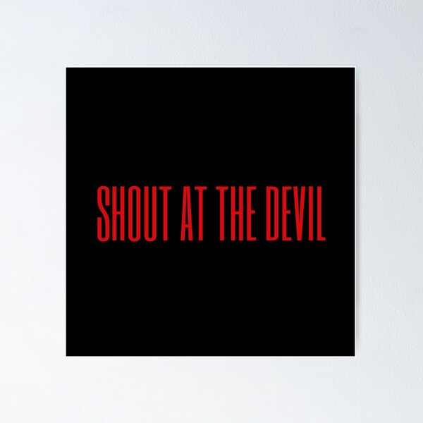 Poster Mötley Crüe - Shout At The Devil - Affiche Vintage Sans Cadre - Décoration Murale