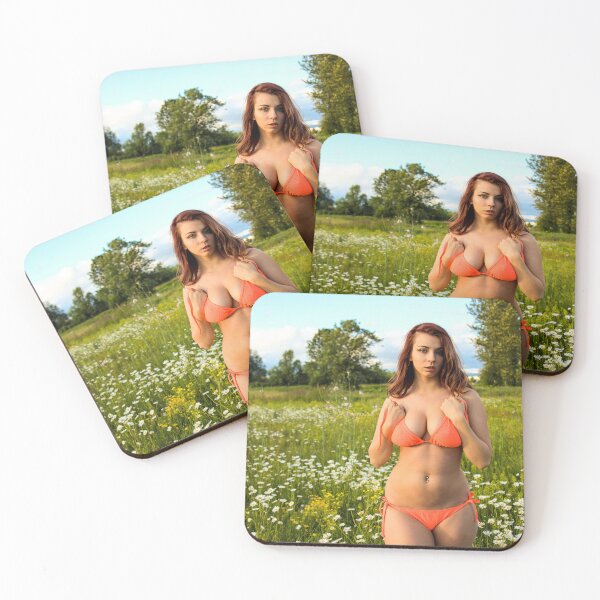 Item preview, Tori modeling in an orange bikini designed and sold by jklune.