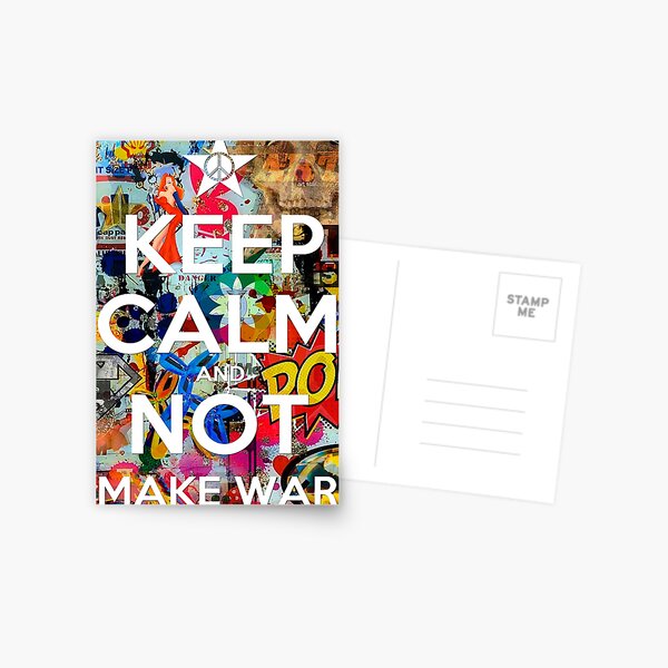 Item preview, KEEP CALM AND NOT MAKE WAR designed and sold by FREE T-Shirts.
