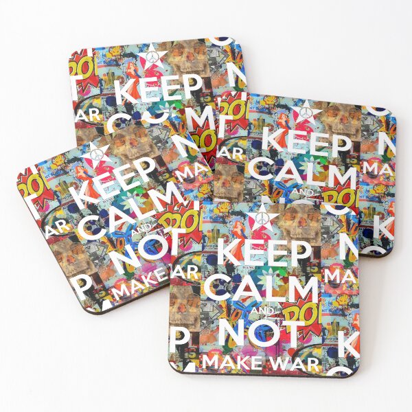 Item preview, KEEP CALM AND NOT MAKE WAR designed and sold by FREE T-Shirts.