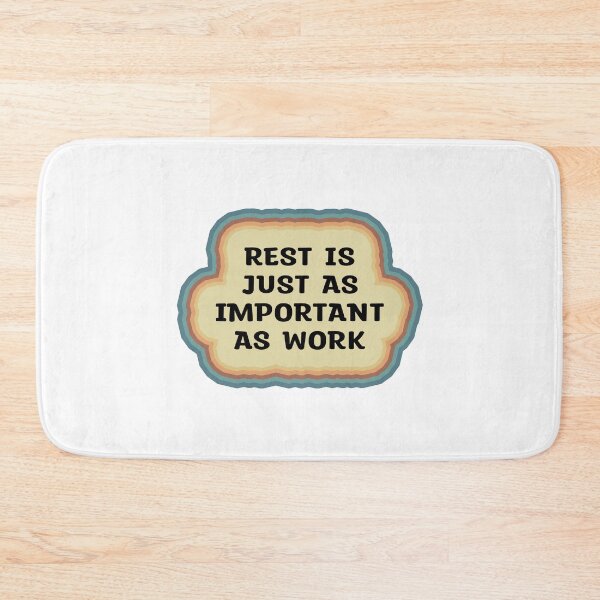 Item preview, Rest is just as important as work vintage - work quote designed and sold by MOONINSPIRATION.