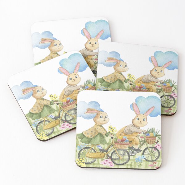 Item preview, Easter bunnies in spring designed and sold by ArtStyleAlice.