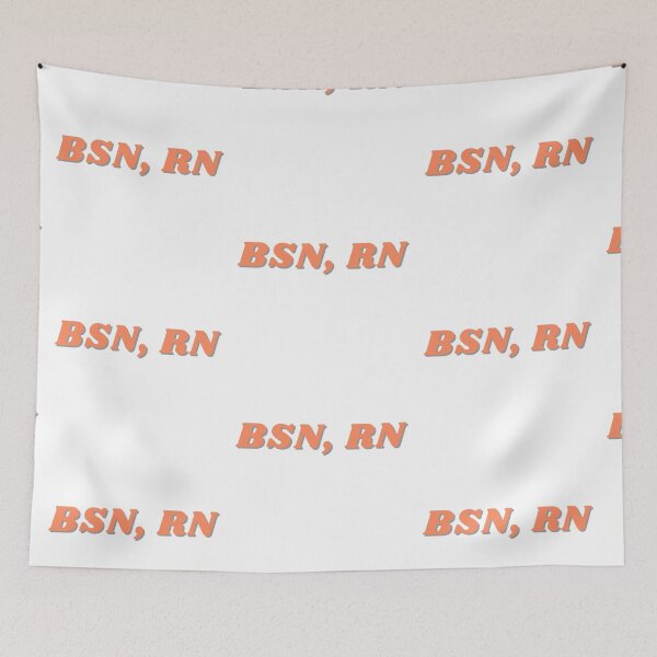 Item preview, BSN, RN- Summer Color Palette, Orange designed and sold by CSdoodles.
