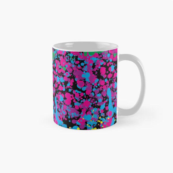 Item preview, paint splat colourful on black designed and sold by thecheek.