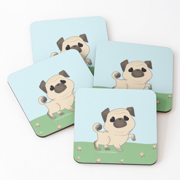 Item preview, Springtime Pug designed and sold by Cattodoodles.
