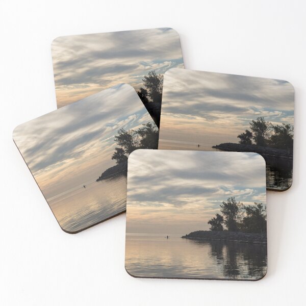 Item preview, Soft Summer Fun - Solo Paddle Through a Watercolor Cloudscape designed and sold by Georgia Mizuleva.