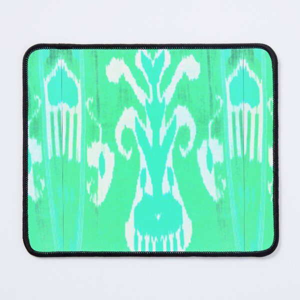 Item preview, Uzbek ikat tulip flower pattern designed and sold by LeFabriqueOuz.