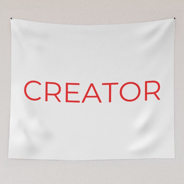 Item preview, Creator word Minimal Simple Text Design - Red Font  designed and sold by BE The Oracle.