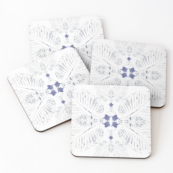 Item preview, Sage Calm Wings Blue White Giant Salvia Eco Print designed and sold by SpiritGifts.