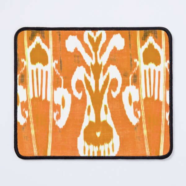Item preview, Uzbek ikat tulip flower pattern designed and sold by LeFabriqueOuz.