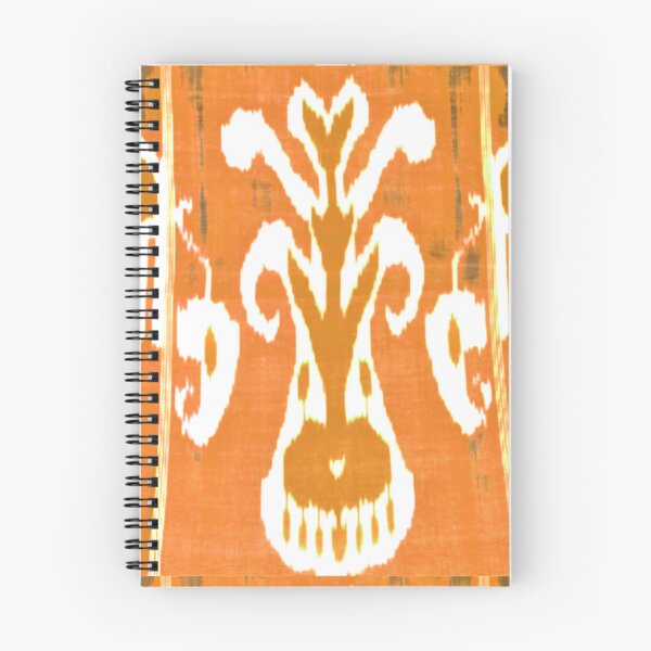 Item preview, Uzbek ikat tulip flower pattern designed and sold by LeFabriqueOuz.