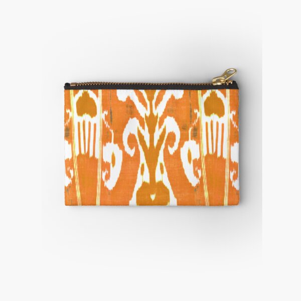 Item preview, Uzbek ikat tulip flower pattern designed and sold by LeFabriqueOuz.