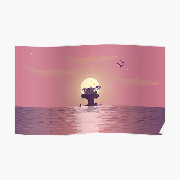 Plage en plastique Poster