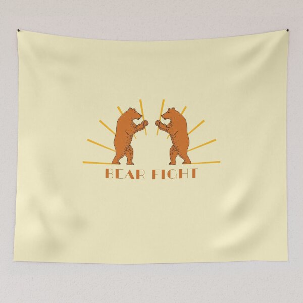 Item preview, Grizzly Bear Fight Boxing Match Smackdown designed and sold by Snoot-Store.