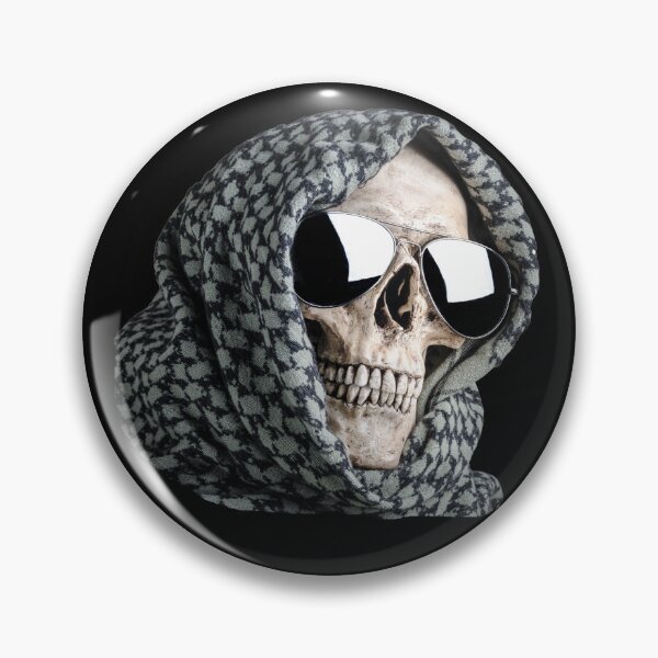 Item preview, Skull face in sun glasses and shemagh designed and sold by CrazyHowCool.