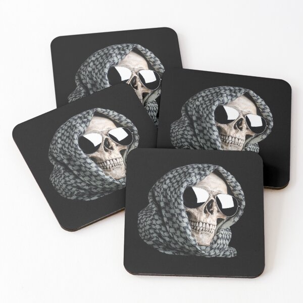 Item preview, Skull face in sun glasses and shemagh designed and sold by CrazyHowCool.