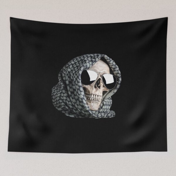 Item preview, Skull face in sun glasses and shemagh designed and sold by CrazyHowCool.