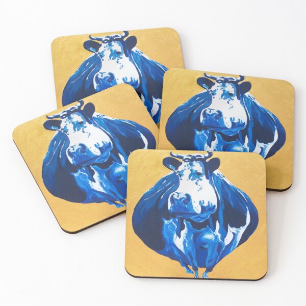 Item preview, Blue Cow, Dorian Aguero, Backroom Art designed and sold by The Sr Corchea Backroom Art.