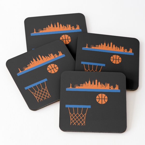 Item preview, New York Basketball Black, White, Blue, And Orange New York Skyline Nba Basketball Apparel St designed and sold by baileyhodg.