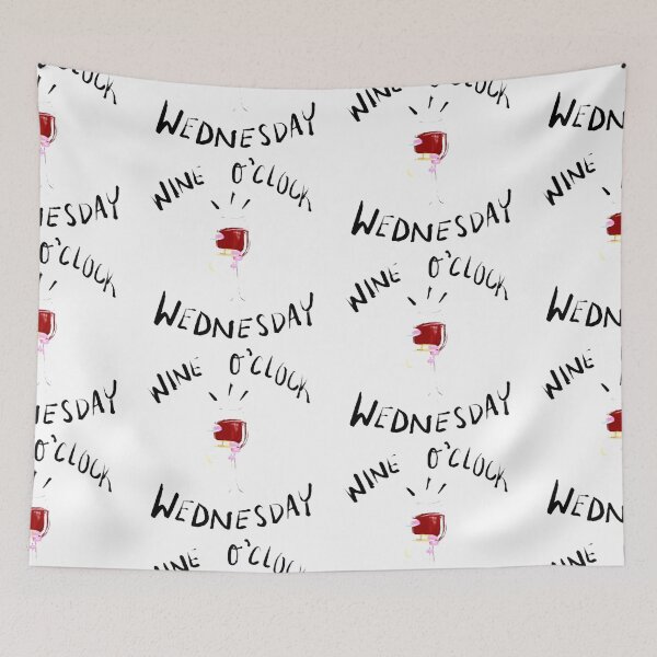Item preview, Wednesday 9 o color warning The girls are drinking again Drink Wine Love wine Red Wine Idea Gift Premium Apparel Funny Holiday Xmas designed and sold by DesignByHeartUK.